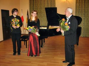 From left: Krzysztof Ksiazek, Agnieszka Zahaczewska, Juliusz Adamowski. Photo by Anna Jellaczyc.